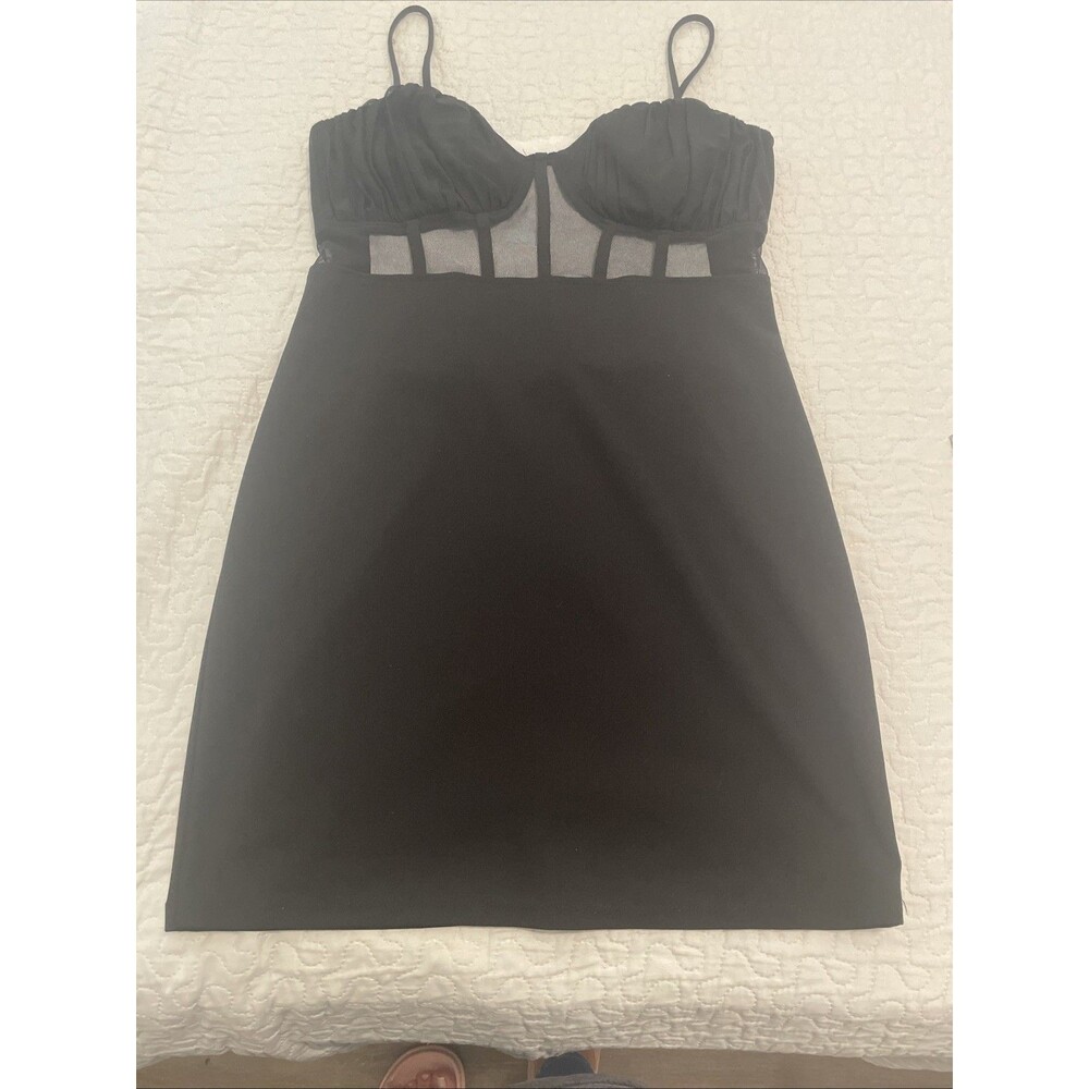 Little Black Dress Mini Crystal Doll L M Sheer Whimsygoth Dressy Party Witchy